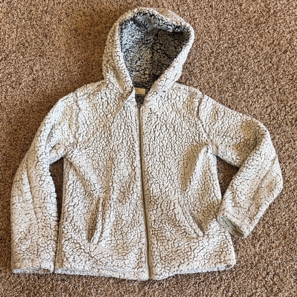 Thread & Supply Cozy Sherpa Zip-Up Hoodie